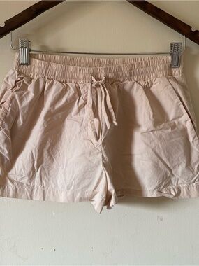 Drawstring Relaxed Shorts in Blush